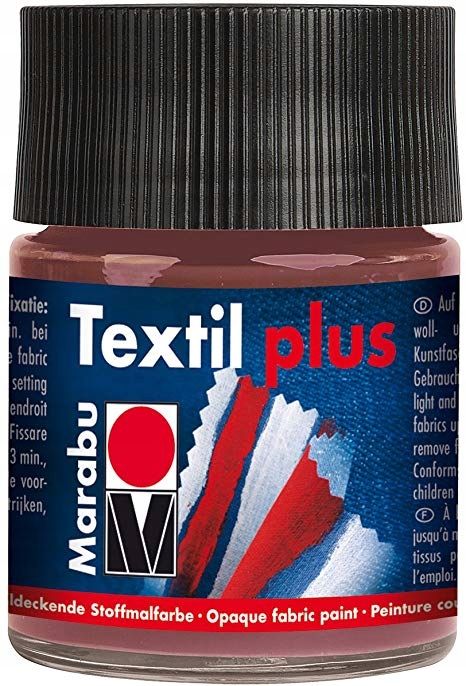 Farba Do Tkanin Ciemnych 50Ml Brązowa Ubrań 046Plu