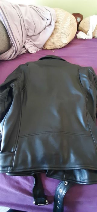 Casaco novo em pele genuína da casa das peles