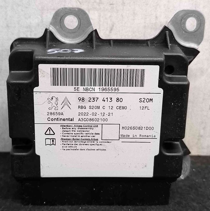 Centralina Airbag 9823741380 - OPEL CORSA F