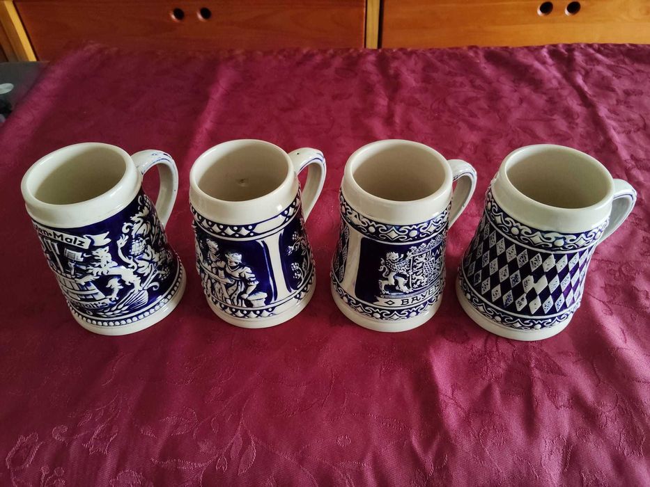 Canecas azuis Alemãs