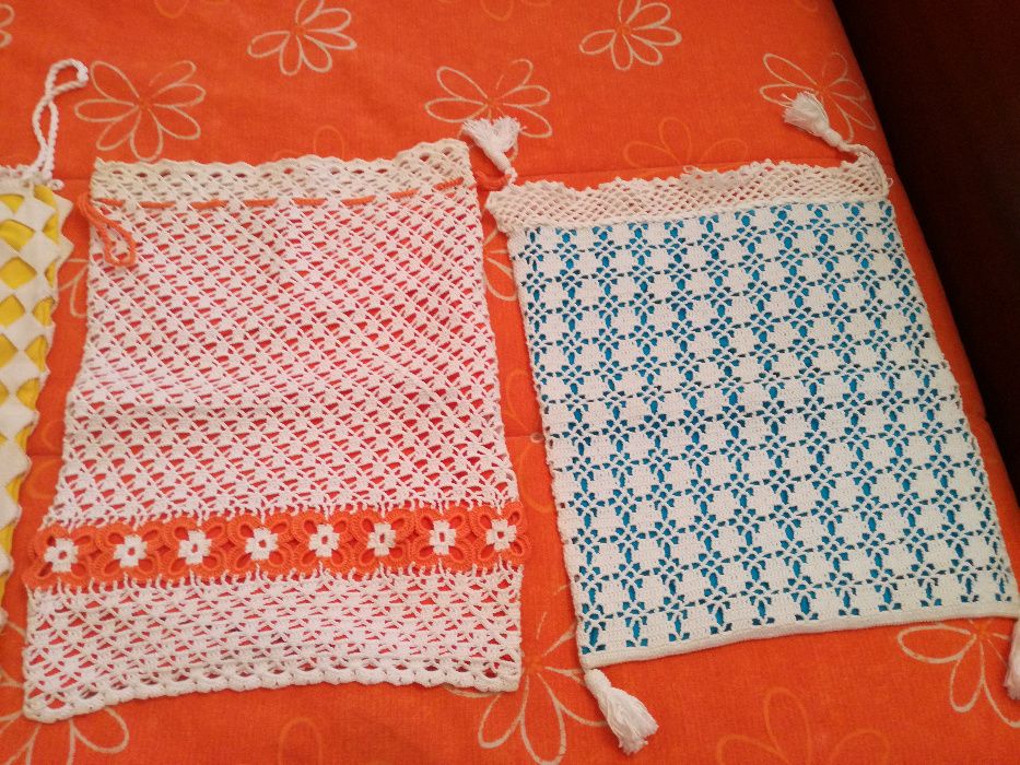 5 Bolsas para o Pão Em Crochet