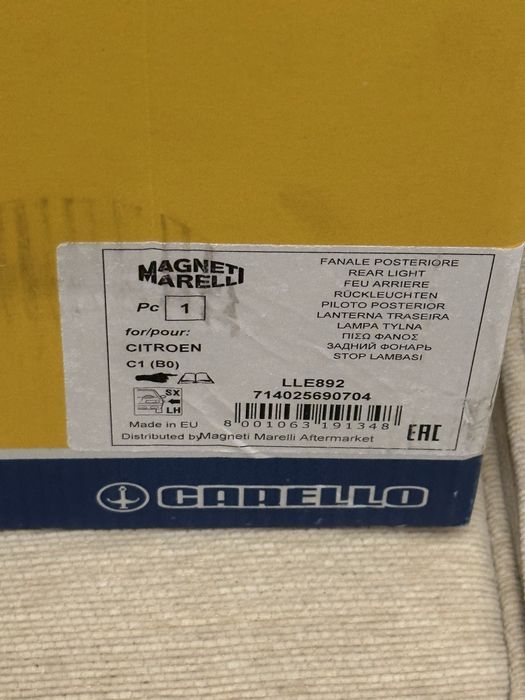 Citroën C1 - Optica traseira Esquerda