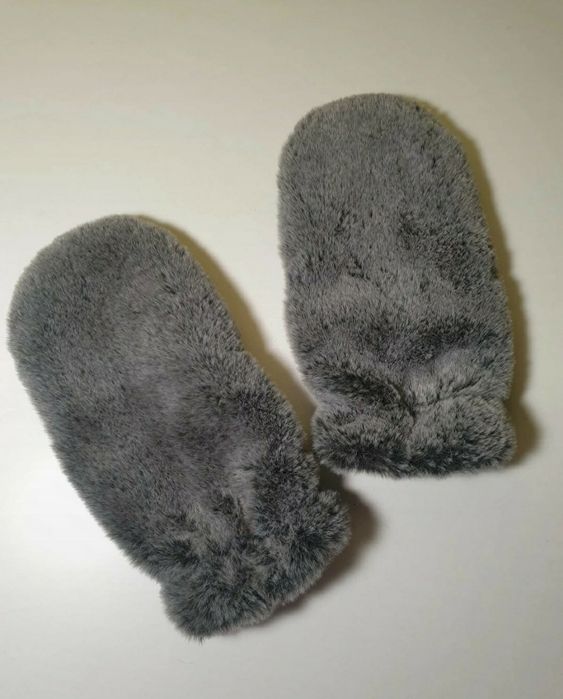 Rękawiczki damskie sztuczne futerko