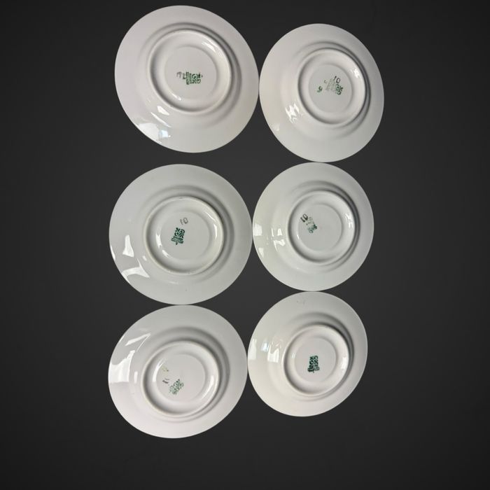 Serwis do kawy dla 6 os Włocławek marmurek złocenia B4/100601