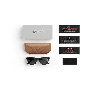 Смарт-окуляри Ray-Ban Meta Wayfarer (Gen 1), Matte Black Clear to Grn