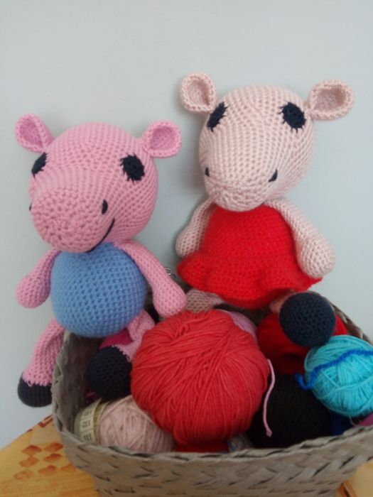 Świnka Peppa i George na szydełku