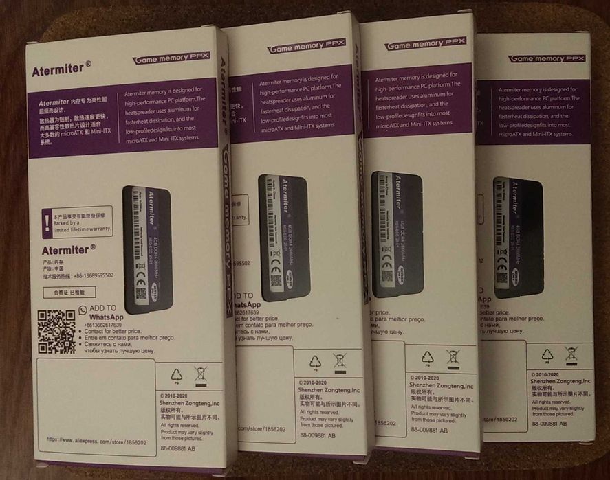 Серверная память DDR4 ECC 4Gb x 4шт (комплект на 16Gb)