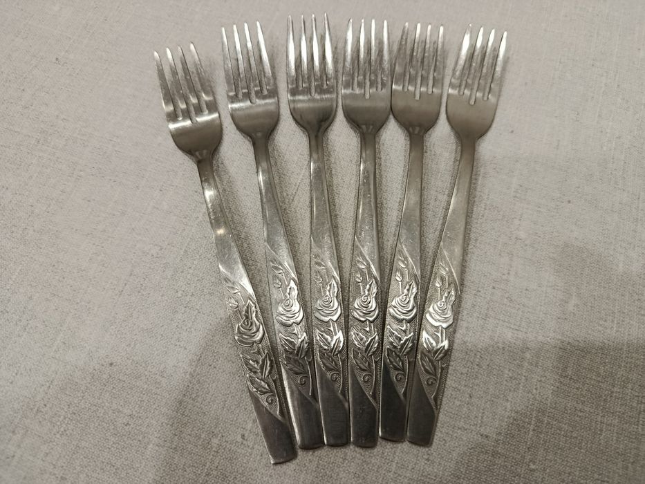 Виделки столові,нержавіюча сталь, СРСР,(6шт)