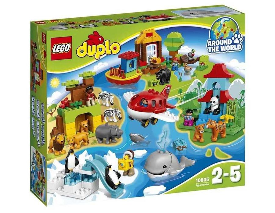 Lego DUPLO 10805 Dookoła świata kompletny zestaw karton instrukcja samolot statek 163 elementy