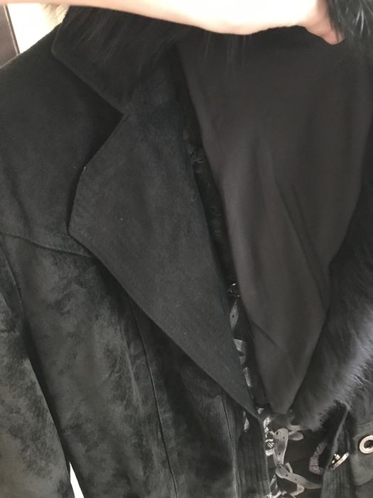 Куртка замшевая с воротником