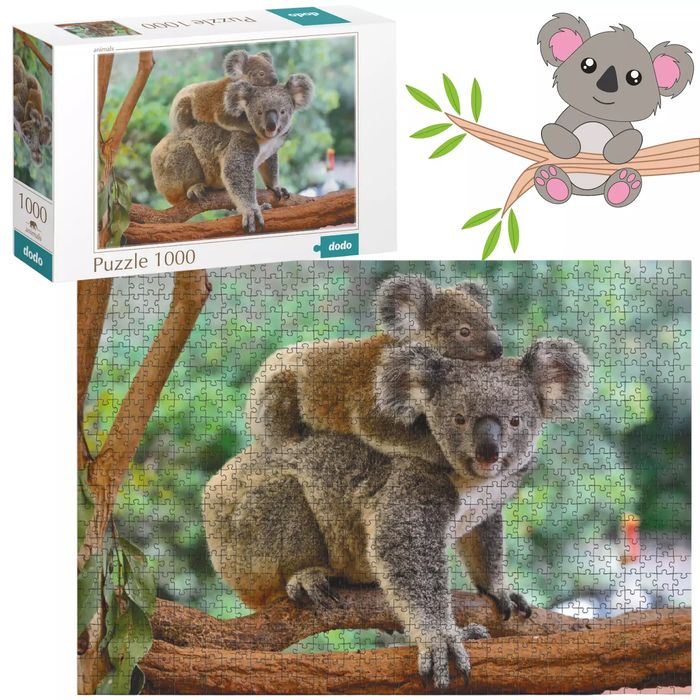 Puzzle 1000 elementów. Koala i jej mama. Dodo