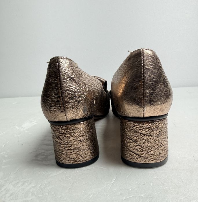 Czółenka skórzane Ovyé r.38 styl elegancki losfers