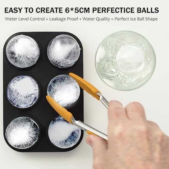 Silikonowa forma do kostek lodu 5cm nie zawiera BPA - 4 zestawy 24 szt