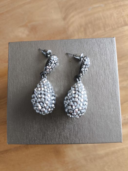 Brincos elegantes na caixa