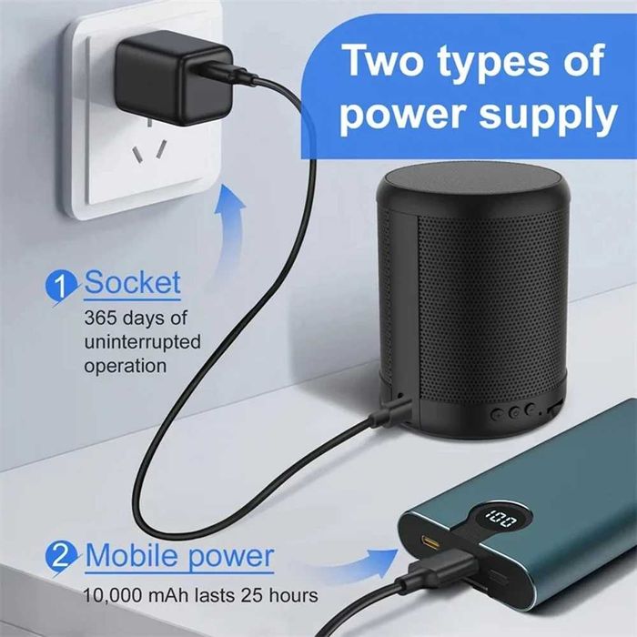 Câmara Espia FullHD em Coluna Bluetooth c/ Visão Noturna Áudio 2 Vias