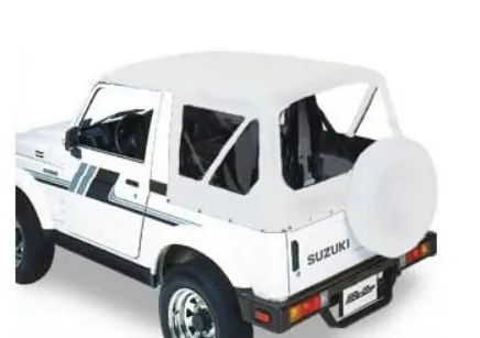 Capota de lona em branco branca Suzuki Samurai e Santana
