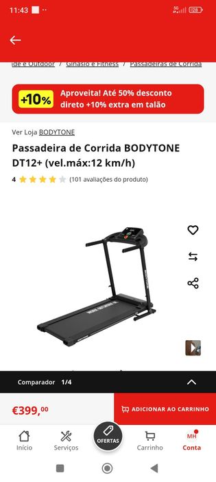 Passadeira Bodytone DT12+