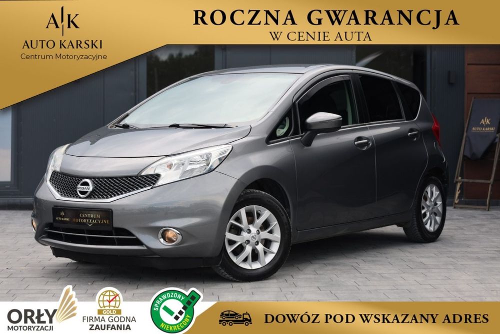 Nissan Note 1.2 80kM *Wielofunkcja*Bluetooth*Czujniki Parkowania*Nawigacja*ABS*