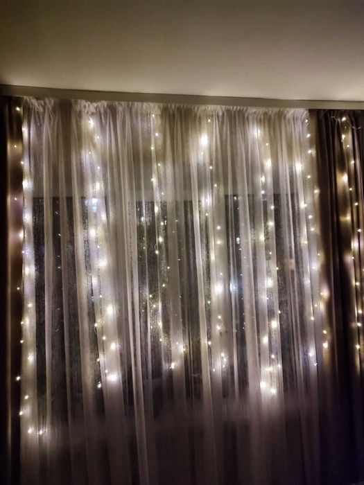 LED гірлянда "штора" світильник USB/ЮСБ  DC 5V 3*2м/3*3м