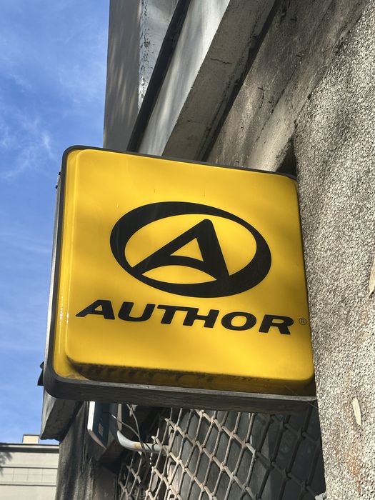Baner author podswietlany reklama rower
