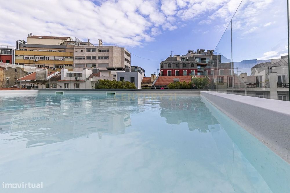 Apartamento T2 com terraço na Rua de Andaluz