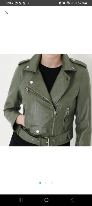 Косуха куртка колір хакі