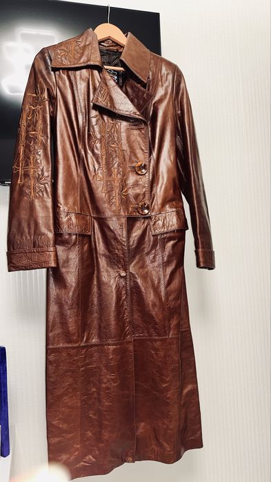 Exclusive натуральний шкіряний кардиган