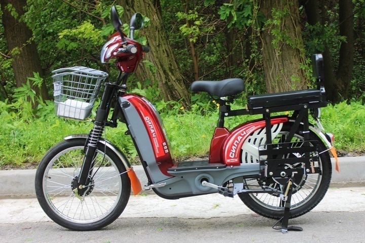 Електровелосипед Заря Силач червоний (1100W 60V-20Ah)