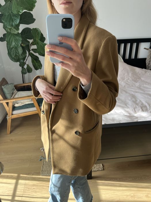 Marynarka wełna 80% mango oversize classy