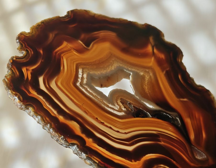 Naturalny Plaster Agatu z Geodą – świetny stan