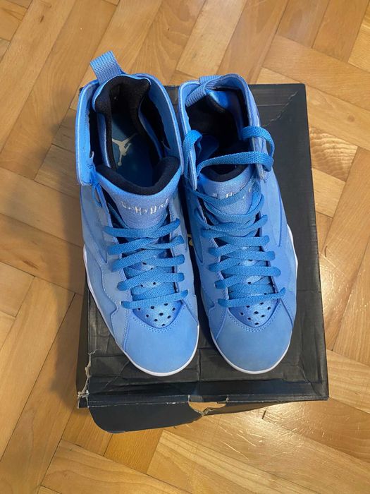 air jordan 7 retro pantone north carolina unc 2017 us8.5 nowe
