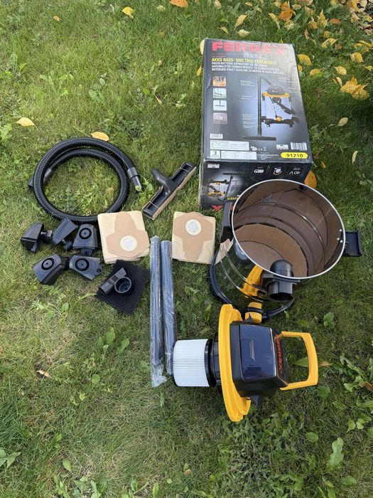 Найпотужніший будівельний Акамуляторний пилосос ferrex 40 v