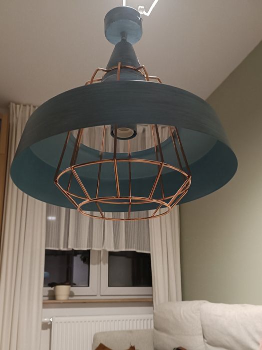 Lampa wisząca niebieska