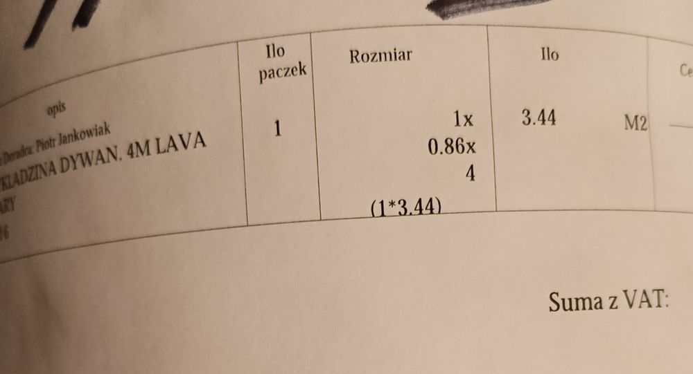 Wykładzina szara 0,86x4m