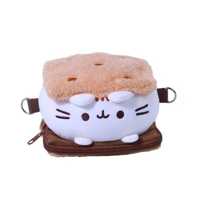 Пушин кет сендвич мягкая игрушка сумка pusheen cat pushen сумочка