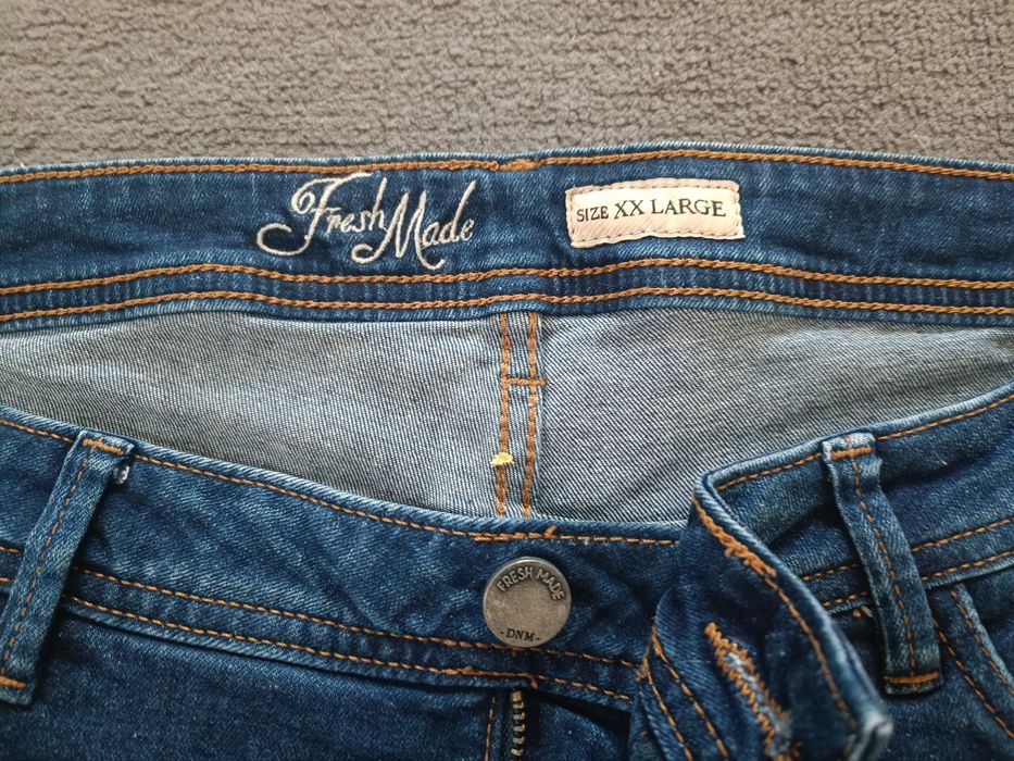 Ciemne spodenki dżinsowe męskie Fresh Made
