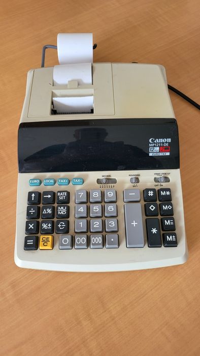 Calculadora com  impressao Canon MP 1211DE