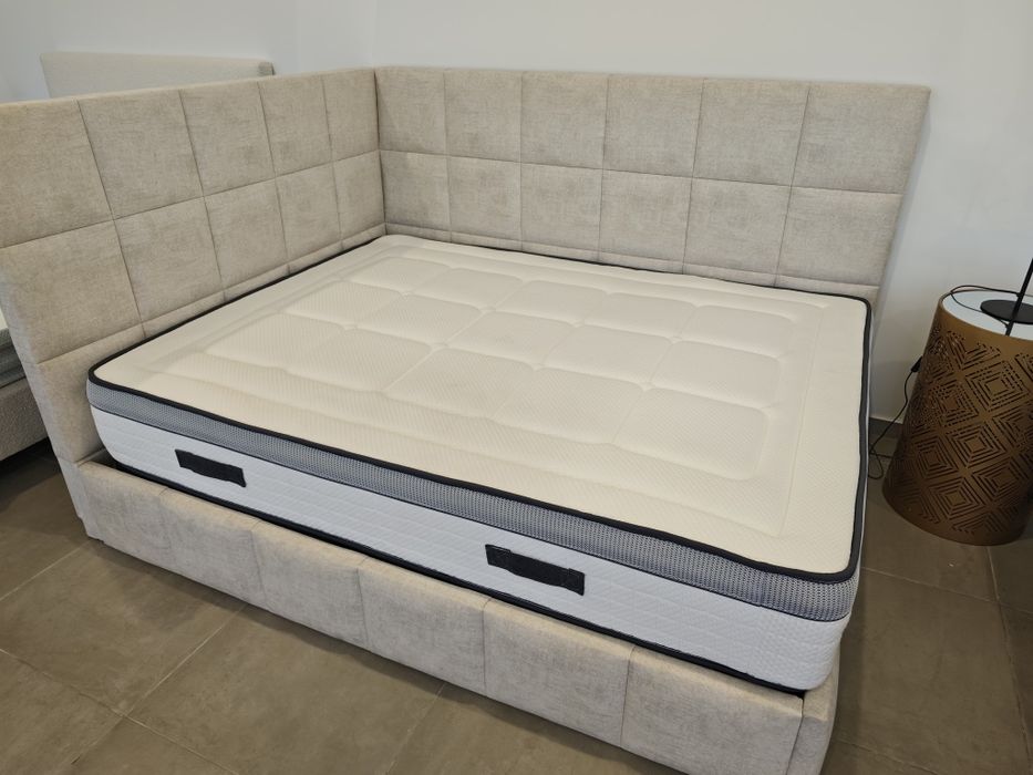 Cama + cabeceira de canto 150x190
