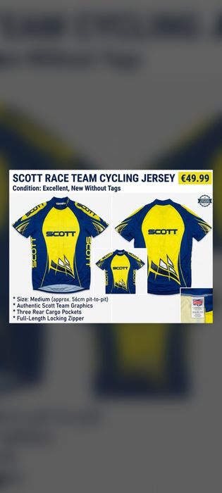 Велоджерсі / Велофутболка Scott (XXL)