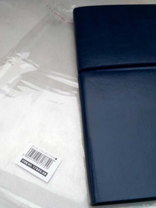 nowy granatowy notes *okładka z ekoskóry * A5