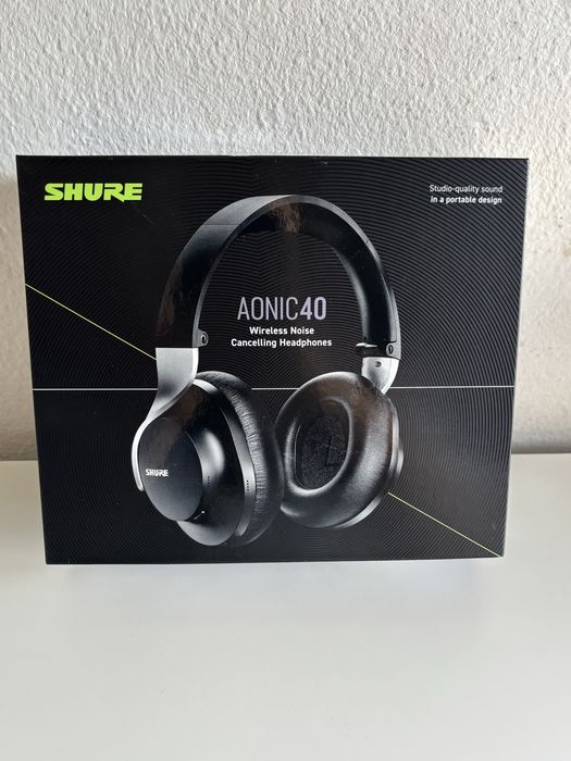 Shure AONIC 40 Auscultadores Bluetooth com Cancelamento de Ruído Pretos
