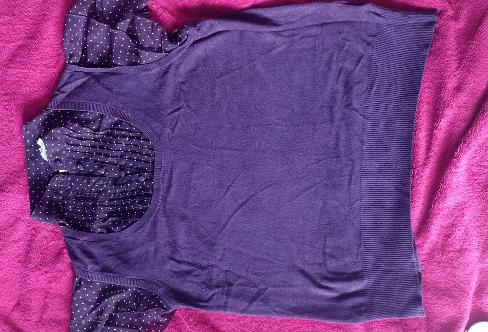 Ciekawa bluzka fioletowa