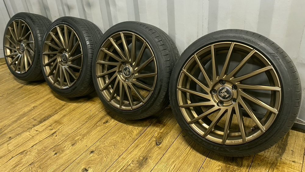 Felgi Koła Ultra Wheels 18" 5x112 z oponami 225/40 R18 7mm Audi Vw Seat Skoda