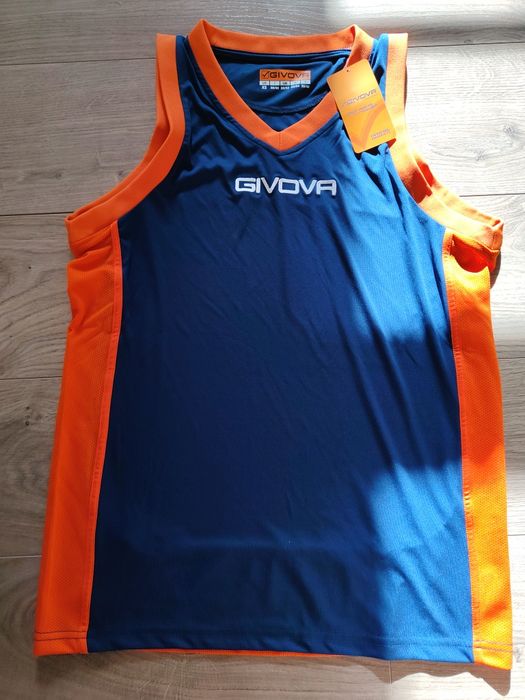 Komplet koszykarski Givova koszulka + spodenki granatowy dla chłopca  męski do koszykówki sportowy S/M