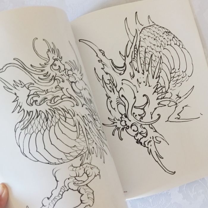 Livro de tattoo / tatuagem - Dragões- tatuagens, desenhos e pinturas