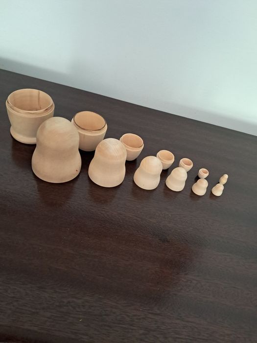 Conjunto 7 matrioscas para pintar