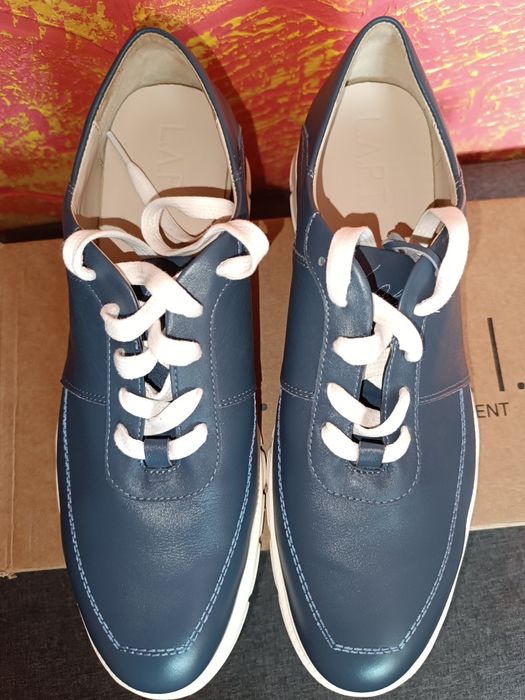 Мужские кожаные кеды