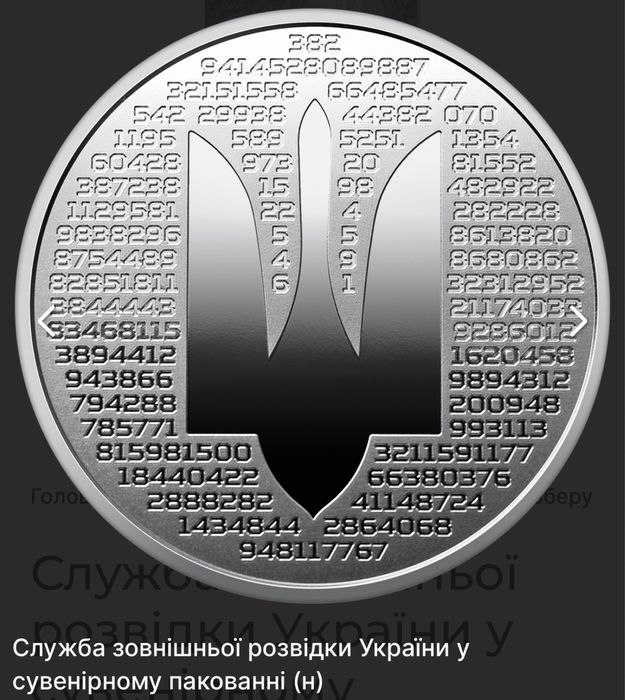 монета НБУ Служба зовнішньої розвідки України 2025