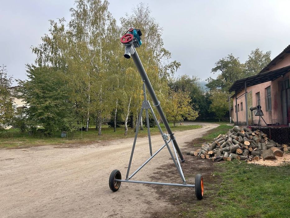 Шнек 159×8 м з двигуном 380 В | Для зерна та соняшника від виробника, зернопогрузчик, шнек, гвинтовий конвеєр