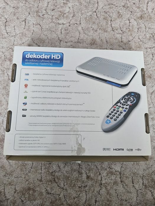 Dekoder HD do odbioru cyfrowej telewizji